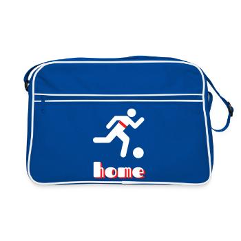 Stuttgart home with red chest ring - Retro Bag - blue/white - Front