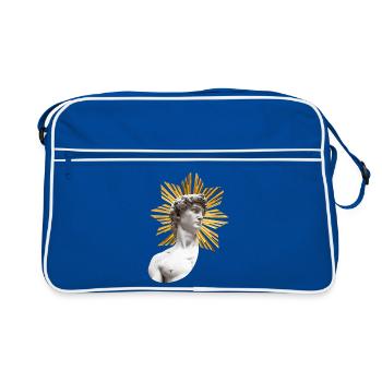 | David with Halo Michelangelo - Retro Bag - blue/white - Front