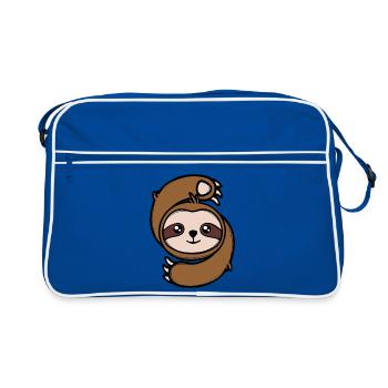 Cool Zoo Mammal Sloth Jungle Jungle - Retro Bag - blue/white - Front