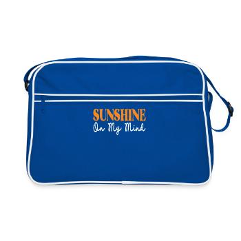 Sunbeams Inspiration Saying - Retro Bag - blue/white - Front