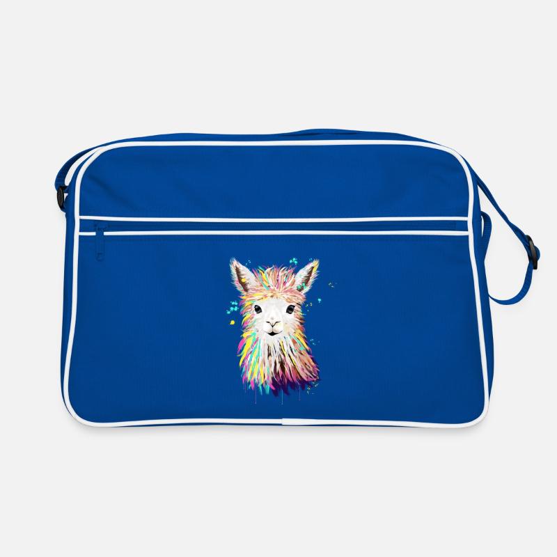 Lama Aquarelle Sac Retro