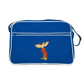 Le phénix renaît de ses cendres - Sac Retro - bleu/blanc - Devant