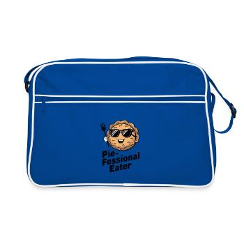 Pie-fessional Eater - Retro Bag - blue/white - Front