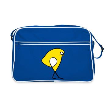 Sparrow - Retro Bag - blue/white - Front