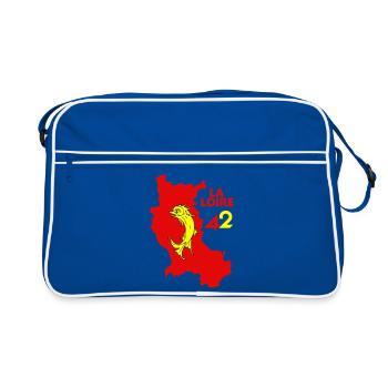 La Loire 42  - Sac Retro - bleu/blanc - Devant