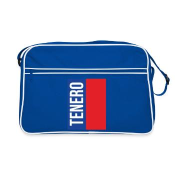 T-shirt Tenero à la mode - Sac Retro - bleu/blanc - Devant
