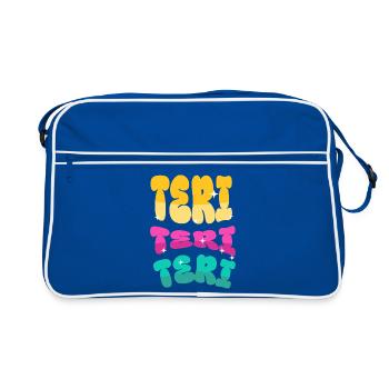 Teri - Retro Tasche - Blau/Weiß - Vorne