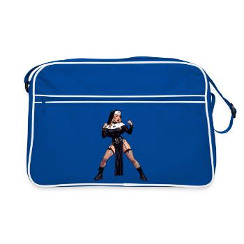 Super Wife Nun - Retro Bag - blue/white - Front