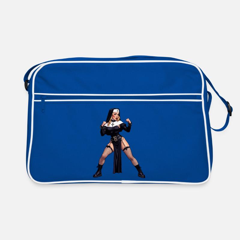 Super-Ehefrau-Nonne Retro Tasche