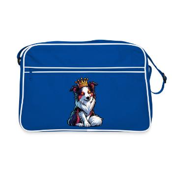 Berger australien Aussie Aussie Propriétaires Aussies - Sac Retro - bleu/blanc - Devant