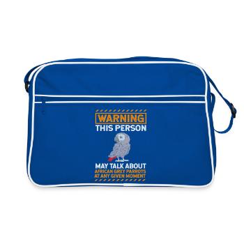 Parrot Grey - Sac Retro - bleu/blanc - Devant