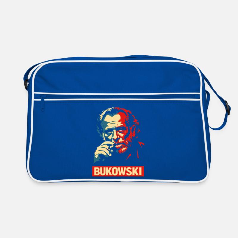 Affiche de portrait de style Charles Bukowski Sac Retro