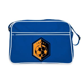 Orange Football Crest: The Captain's Armor - Retro Bag - blue/white - Front