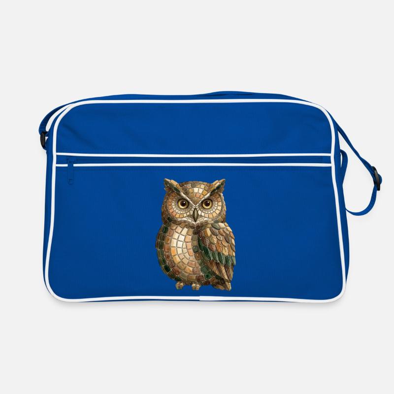 Owl Mosaic - Wise Owl Fan Gift Idea Retro Bag