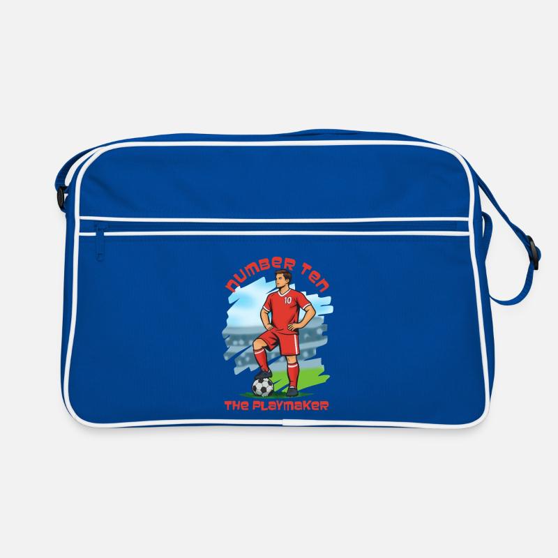 Number Ten, The Playmaker (Mittelfeldspieler) Retro Tasche