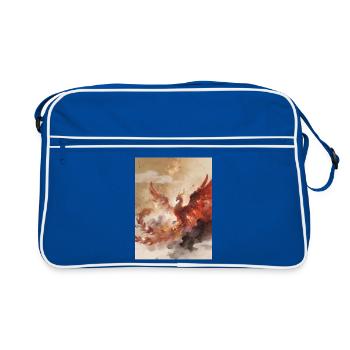  L'Apothéose du Phénix : Harmonie Cosmique - Sac Retro - bleu/blanc - Devant