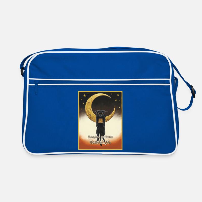 Barely Hanging Cat Retro Bag