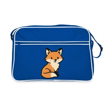 Renard mignon - Sac Retro - bleu/blanc - Devant
