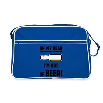 Oh My Dear – I’m Out Of Beer! (Ale Lager / POS 3C) - Retro Bag - blue/white - Front