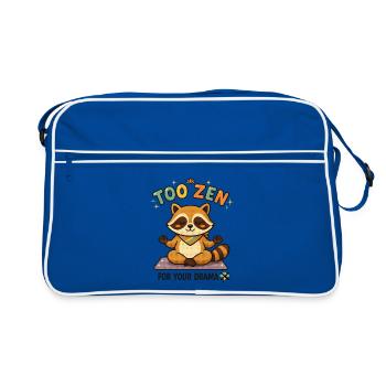 À Zen pour ton raton laveur dramatique - Sac Retro - bleu/blanc - Devant
