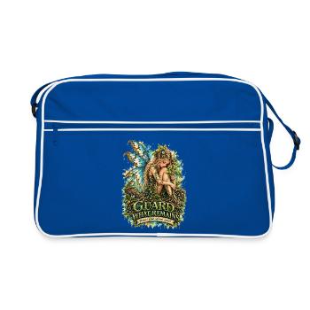 Guardians of Earth - Guard what remains - Retro Tasche - Blau/Weiß - Vorne