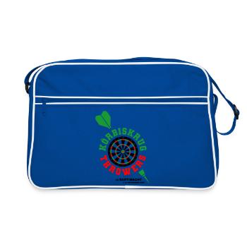 Körbiskrug Throwers  - Retro Tasche - Blau/Weiß - Vorne