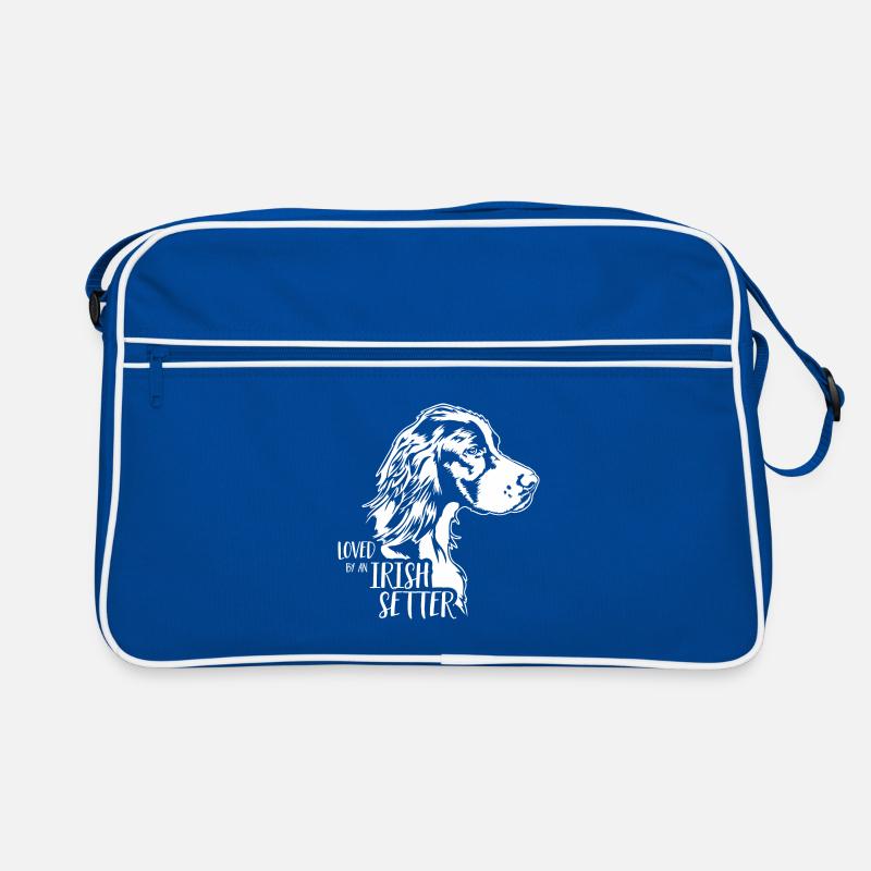 Loved by an Irish Setter Hundespruch Wilsigns Retro Tasche