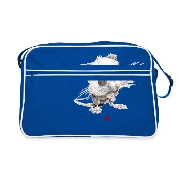Sketchy Mouse - Retro Bag - blue/white - Front