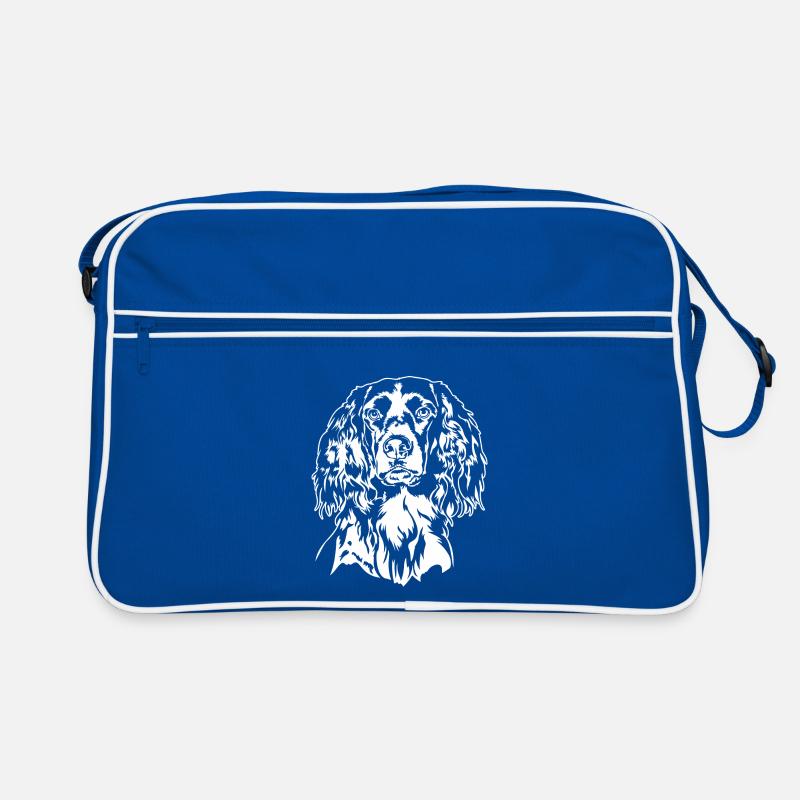 Kleiner Münsterländer Jagdhund Jagdhunde Wilsigns Retro Tasche
