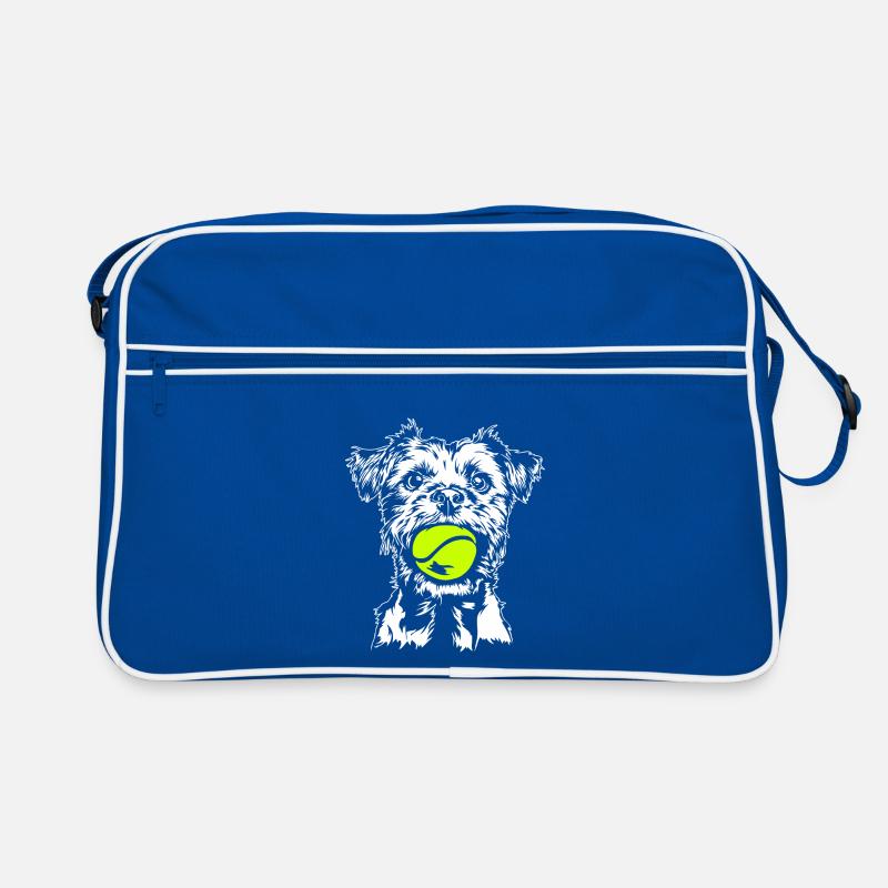 Border Terrier Hunde Hund Wilsigns Retro Tasche