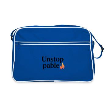 Flamme imparable - Sac Retro - bleu/blanc - Devant