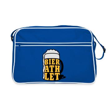 Bierathlet | Beer | Bier - Sac Retro - bleu/blanc - Devant