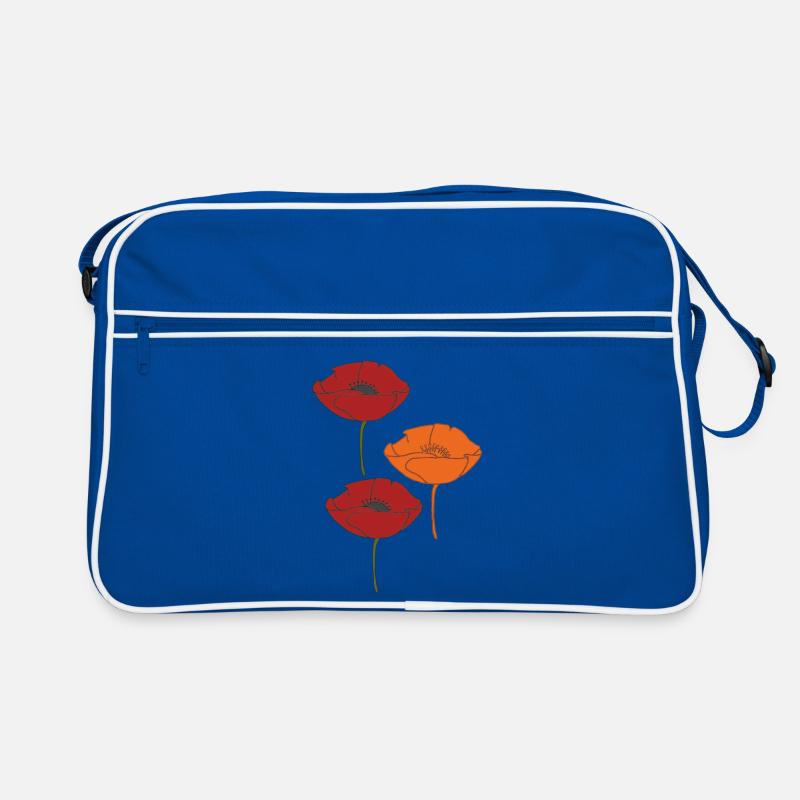 coquelicots et orange Sac Retro