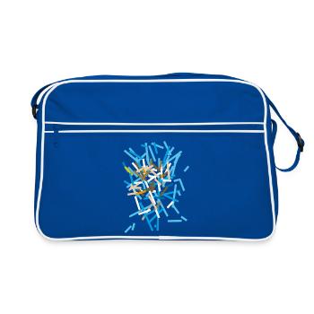 Modern - Retro Bag - blue/white - Front