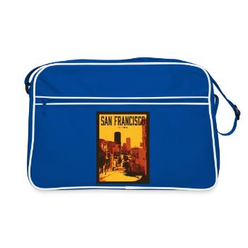 Horizon de San Francisco teinté de soleil - Sac Retro - bleu/blanc - Devant