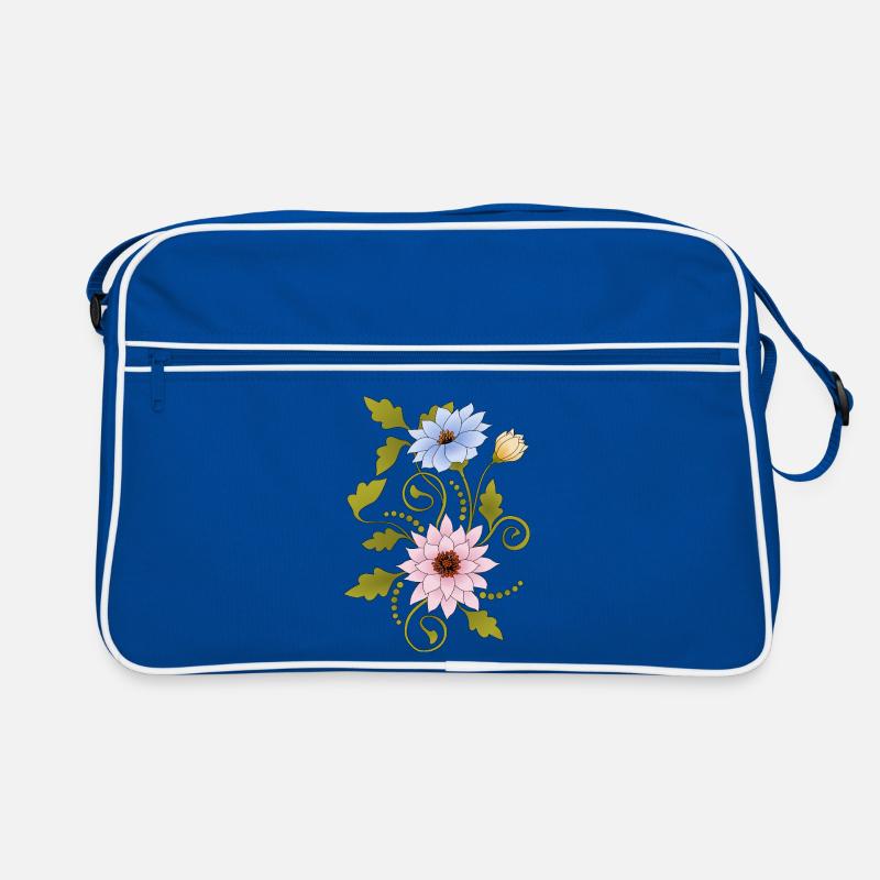 Blumen Retro Tasche