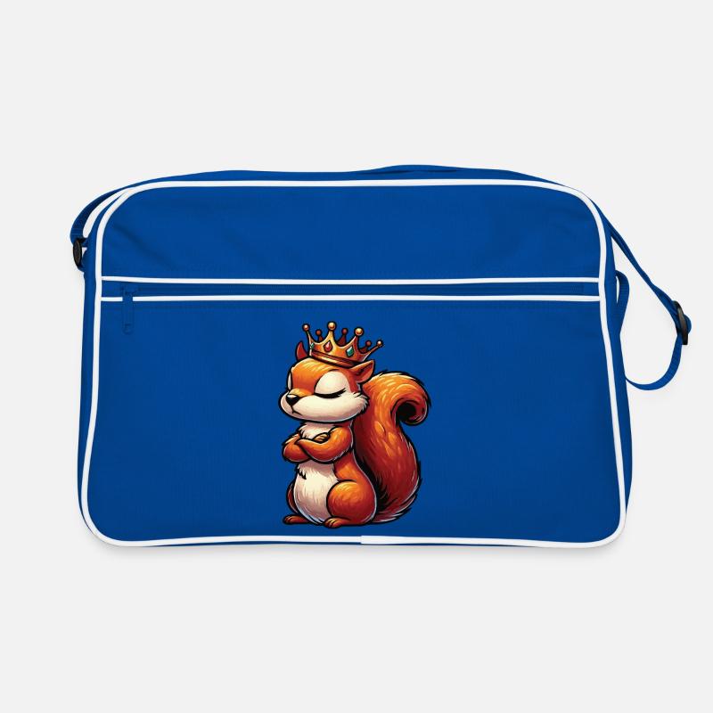 Eichhörnchen Eichhorn Eichhörnchenliebhaber Nager Retro Tasche
