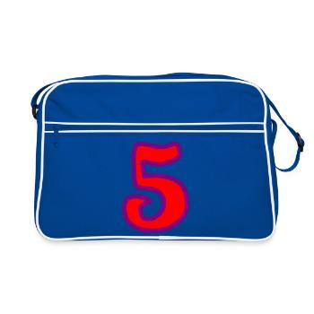 5. ANNIVERSARY. 5 YEARS. 5th ANNIVERSARY - Retro Bag - blue/white - Front