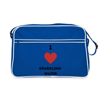 I Love Sparkling Water - Retro Bag - blue/white - Front