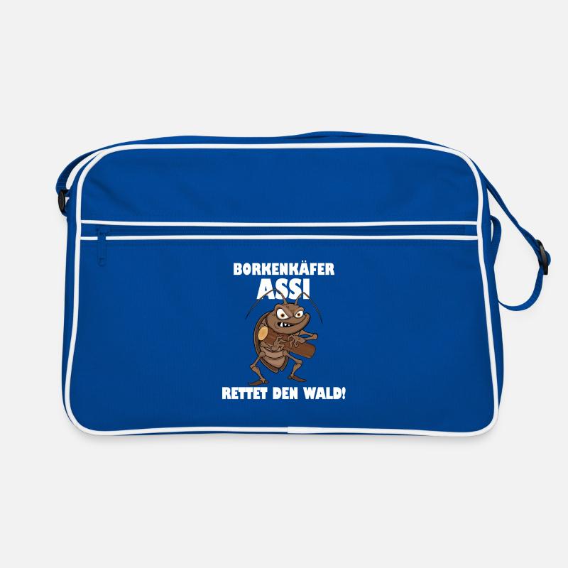 Borkenkäfer Assi - Rettet den Wald. Retro Tasche