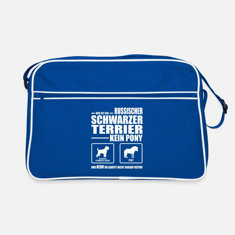 RUSSISCHER SCHWARZER TERRIER kein Pony Wilsigns Retro Tasche