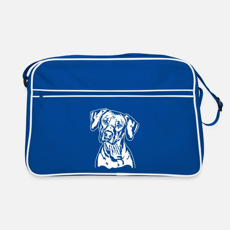 RHODESIAN RIDGEBACK Hunde Portrait Wilsigns Retro Tasche