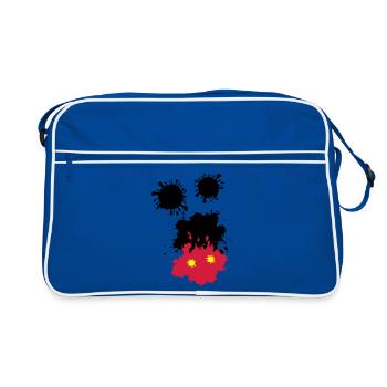 Mouse taches - Sac Retro - bleu/blanc - Devant