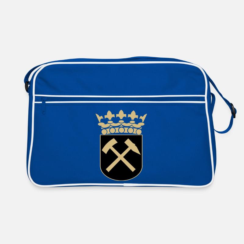 Ruhrpott Wappen klein - Retro Tasche - Blau/Weiß