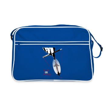 théâtre - Sac Retro - bleu/blanc - Devant