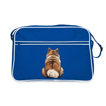 Akita - Retro Bag - blue/white - Front
