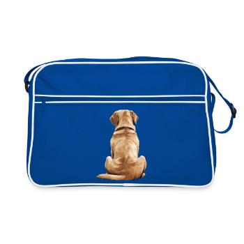 Labrador Retriever - Sac Retro - bleu/blanc - Devant