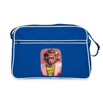 Wake up call - Retro Bag - blue/white - Front