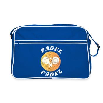 Eat Sleep Padel Repeat - Cadeau Sport de Raquette Cool - Sac Retro - bleu/blanc - Devant