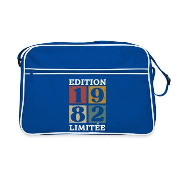 Edition limitée 1982 né e en 1982 - Sac Retro - bleu/blanc - Devant